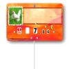 Etiquette : Paprika Volaille neutre - 8x12 cm (avec roulettes & pique inox)