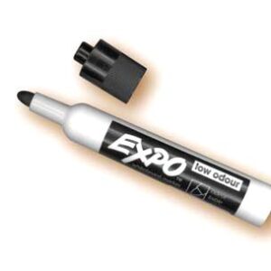 Feutre Noir effaçable à sec pointe moyenne