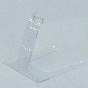 Support cristal pour étiquette pique inox - 5,5 cm