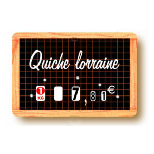 Etiquette : Ecolière à texte - 7x10 cm (avec roulettes)