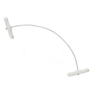 Fil à beurre unis poignée plastique fil inox - 300 mm