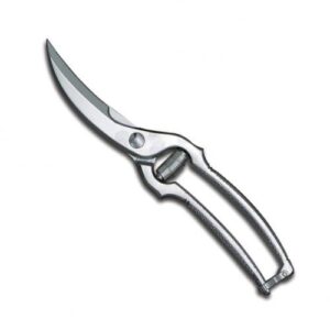 Sécateur à volaille chromé avec ressort apparent