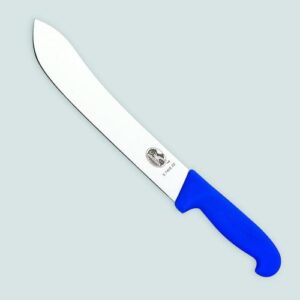 Trancheur/Boucher courbe 25 cm manche Bleu (Victorinox)