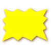 Etiquette : Eclaté Fluo Jaune - 8x10 cm