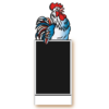 Stop-trottoirs : Figurine Coq tricolore - 60x148 cm