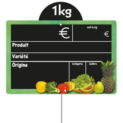 Etiquette : Cueillette neutre - 15x20 cm (pique inox) 1 Etiquette : Cueillette neutre - 15x20 cm (pique inox)