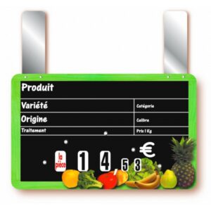 Etiquette : Cueillette neutre - 15x24 cm (avec roulettes & grandes pattes)