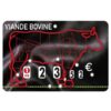 Etiquette : Presto Viande Bovine neutre - 8x12 cm (avec roulettes & pique inox)