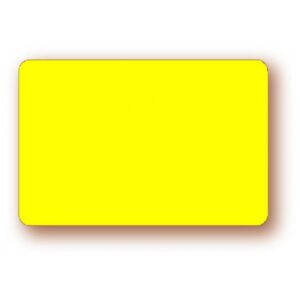 Etiquette : Fluo jaune - 4x6 cm