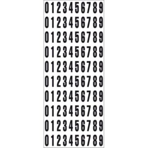 Planche de 500 chiffres adhésifs - 18 mm