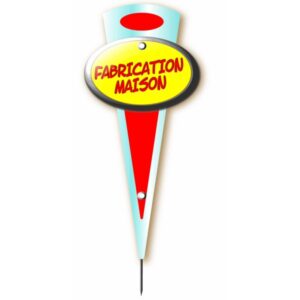 Flèche rouge : Fabrication Maison - 14x6 cm