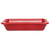 Plat grès Rouge cerise 325x175x65 mm - Gastronorm 1/3 - 1.8 L (Emile Henry)