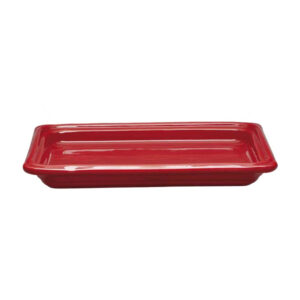 Plat grès Rouge cerise 325x265x40 mm - Gastronorm 1/2 - 1.1 L (Emile Henry)
