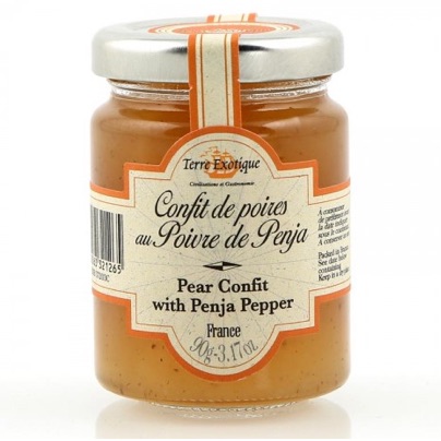 Condiment de poires au poivre de Penja, 90 g (Terre Exotique) 1 Condiment de poires au poivre de Penja, 90 g (Terre Exotique)