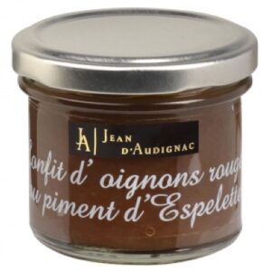 Confit d'oignons rouges au piment d'Espelette - 150 g (Jean d'Audignac)