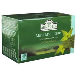 Thי vert א la menthe - Boמte de 20 sachets (Ahmad Tea)