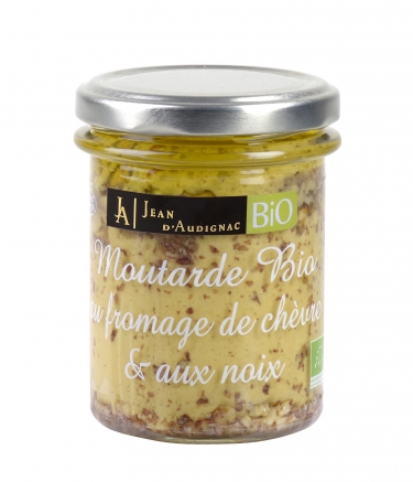 Moutarde Bio fromage de Chèvre et noix - 175 g (Jean d'Audignac) 1 Moutarde Bio fromage de Chèvre et noix - 175 g (Jean d'Audignac)