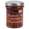 Moutarde Bio au piment d'Espelette - 175 g (Jean d'Audignac)