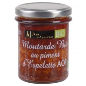 Moutarde Bio au piment d'Espelette - 175 g (Jean d'Audignac)