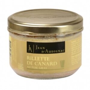 Rillette de Canard 20% Foie gras - 180 g (Jean d'Audignac)