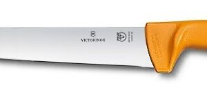 Trancheur/Boucher 29 cm manche Jaune (Swibo)