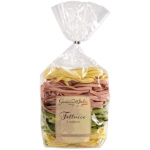Fettucce pגtes aux oeufs italiennes 3 couleurs - 250 g (Saveurs d'Italie)