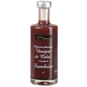 Vinaigre de cidre א la pulpe de framboise - 25 cl (Jean d'Audignac)