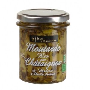 Moutarde Bio aux Châtaignes et Bolets - 175 g (Jean d'Audignac)