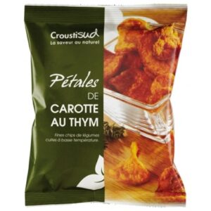 Pétales de Carotte au thym Bio - 70 g (Croustisud)