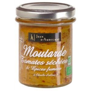 Moutarde Bio Tomates séchées et épices fumées - 175 g (Jean d'Audignac)