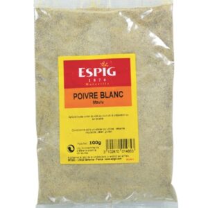 Poivre blanc moulu - 100 g (Espig)