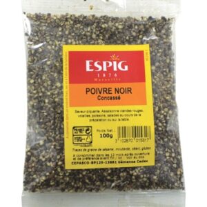 Poivre noir concassי - 100 g (Espig)