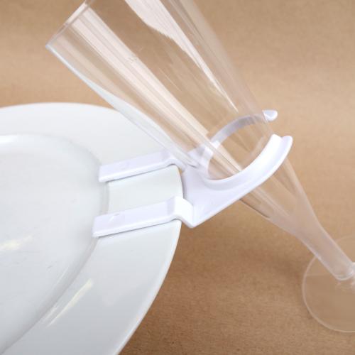 Clip verre bord d'assiette 1 Clip verre bord d'assiette