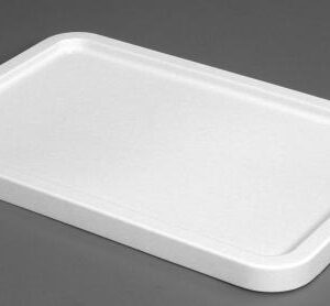 Couvercle 25,35 & 55 L PEHD Blanc - 600x400x34 mm (Gilac)