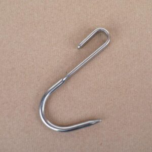 Crochet Ø 10x100 mm encoche ouverte pour barre de 6 mm - charge max 180 kg