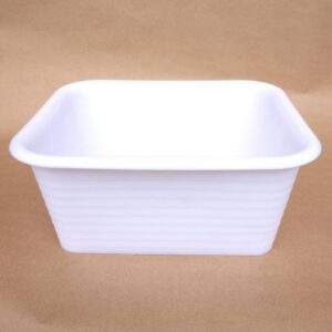 Cuvette 16 L PEBD Blanc - 400x350x200 mm (Gilac)