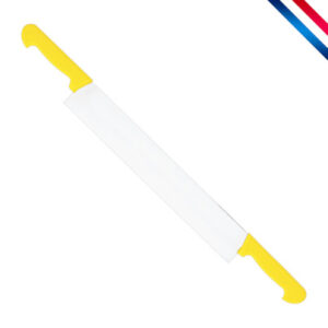 Couteau Fromage 33 cm 2 mains manche jaune (Au Nain)