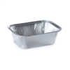 Barquette aluminium BA350 (x100) - 140x98x45 mm - 350 ml
