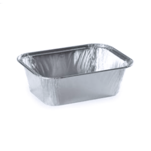 Barquette aluminium BA350 (x100) - 140x98x45 mm - 350 ml