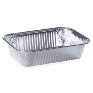 Barquette aluminium BA911 (x100) - 203x138x50 mm - 890 ml