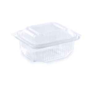 Barquette chaleur couvercle attenant PP 500 g - 148x125x50 mm (x50)