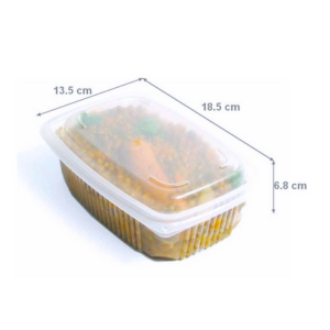 Barquette chaleur ONDIPACK PP 800 g - 185x135x65 mm (x50)