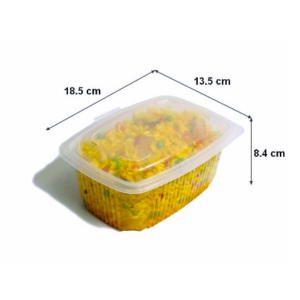 Barquette chaleur ONDIPACK PP 1050 g - 185x135x85 mm (x50)