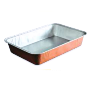 Barquette aluminium Cuivrי SMARTIE MAXI (x75) - 408x270x68 mm - 5760 ml