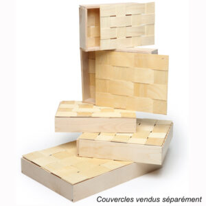 Coffret bois peuplier 260x197x55 mm - Cheverny (Panibois)