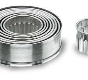 Emporte pièce rond cannelé - Inox