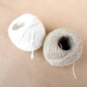Ficelle Lin non polie Blanche 3,5/3 - 100 g
