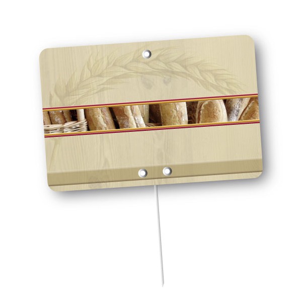 Etiquette : Fournil neutre - 7x10 cm (pique inox) 1 Etiquette : Fournil neutre - 7x10 cm (pique inox)