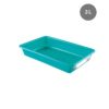 Bac Plat PEHD HACCP Vert 3 L - 347x230x70 mm (Gilac)