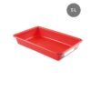Bac Plat PEHD HACCP Rouge 5 L - 437x285x75 mm (Gilac)